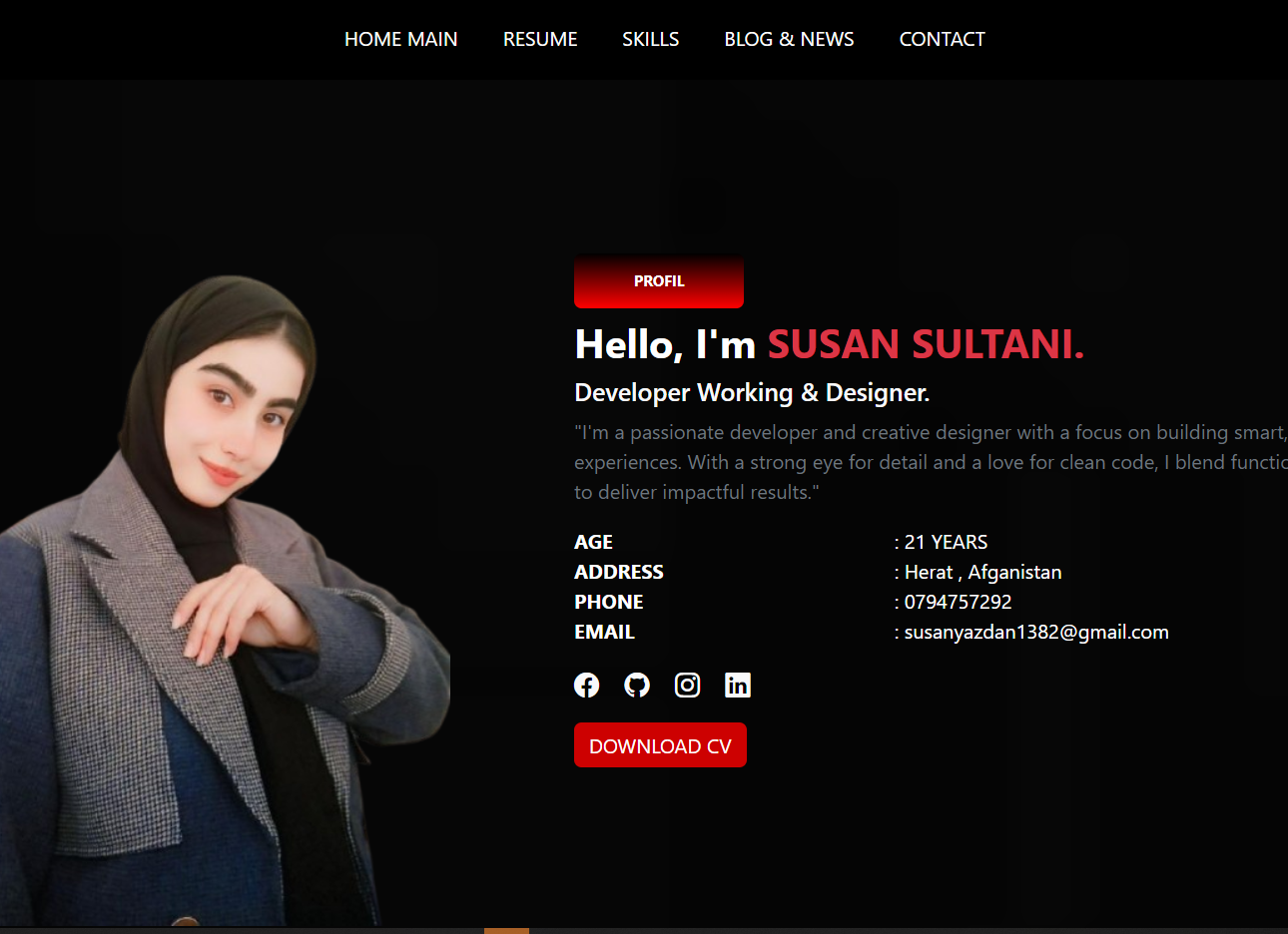 Portfolio website